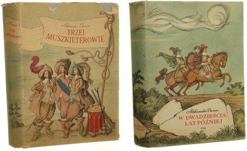 Trzej muszkieterowie W dwadzieścia lat później [2 wol.] Dumas Aleksander ilustr. Jerzy Skarżyński [1955-57]