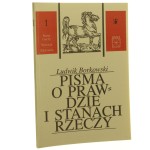 Pisma o prawdzie i stanach rzeczy Ludwik Borkowski [Stany rzeczy Sytuacje Zdarzenia / 1995]