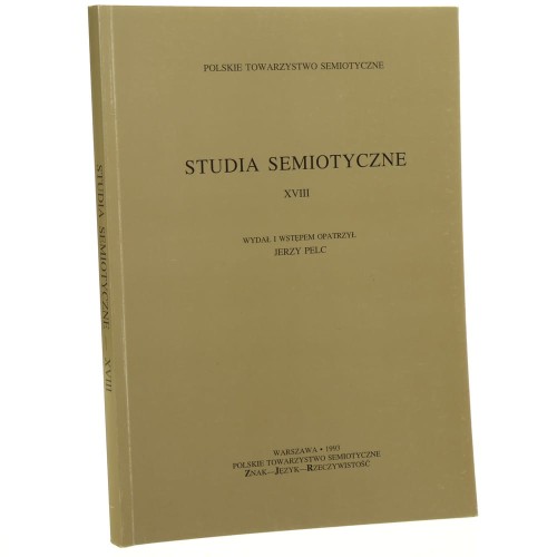Studia Semiotyczne Tom XXVIII / 1993