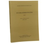 Studia Semiotyczne Tom XXIV / 2001