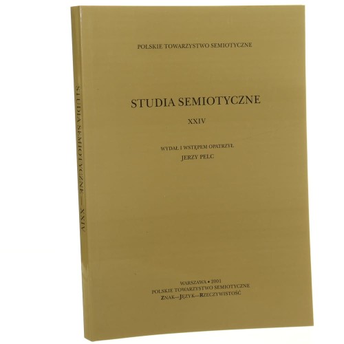 Studia Semiotyczne Tom XXIV / 2001