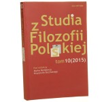Studia z Filozofii Polskiej Tom X / 2015