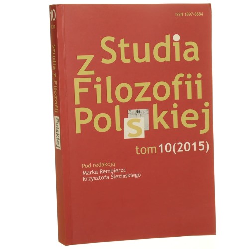 Studia z Filozofii Polskiej Tom X / 2015