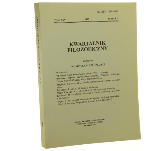 Kwartalnik Filozoficzny Tom XXV Zeszyt 2 / 1997