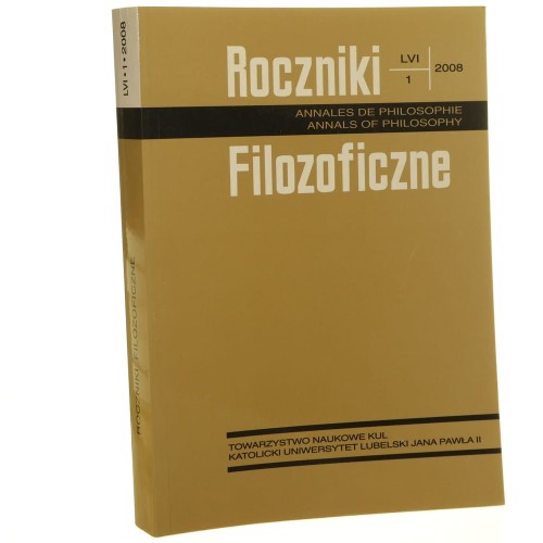 Roczniki Filozoficzne Nr 1 / 2008
