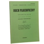 Ruch Filozoficzny Kwartalnik Tom XLVIII Nr 3-4 / 1991