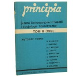 Principia Pisma koncepcyjne z filozofii i socjologii teoretycznej Tom II / 1990