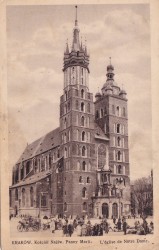 Kraków Kościół Najśw. Panny Marji [pocztówka / przed 1939] 