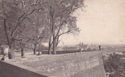 Kraków Wawel Wały nad Smoczą Jamą [pocztówka / przed 1939]  