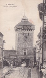 Kraków Brama Floryańska [pocztówka / przed 1939] 