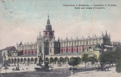 Kraków Sukiennice w Krakowie [pocztówka / 1907]