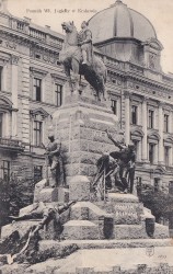 Kraków Pomnik Jagiełły w Krakowie [pocztówka / ca 1910]
