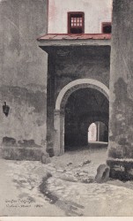 Kraków Brama Główna z cyklu Wawel St. Fabijański [pocztówka / 1912]