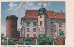 Kraków Zamek strona wschodnia [pocztówka / przed 1939] 