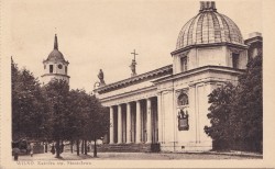 Wilno Katedra św. Stanisława [pocztówka / przed 1939]