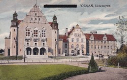 Poznań Uniwersytet [pocztówka / ca 1920] 
