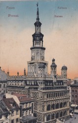 Poznań Ratusz [pocztówka / ca 1930]