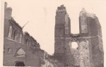 Wieża Kościoła Panny Marii Gotyk nadwiślański z XII wieku Zupełnie zrujnowane fotografia Eugeniusz Haneman [Vintage Print / zniszczenia wojenne Warszawy / Powstanie Warszawskie / 1944]