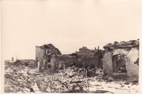Solec [Powiśle] fotografia Eugeniusz Haneman [Vintage Print / zniszczenia wojenne Warszawy / Powstanie Warszawskie / 1944]