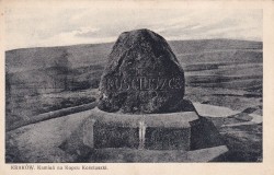 Kraków Kamień na Kopcu Kościuszki [pocztówka / przed 1939]