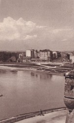 [Kraków Rzeka Wisła] Krakow The River Vistula [pocztówka / przed 1939]