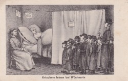 Krischme leinen bei Wöchnerin [pocztówka / 1915] 