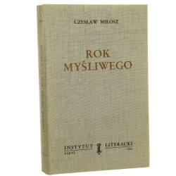 Rok myśliwego Miłosz Czesław [WYDANIE PIERWSZE / Biblioteka Kultury / 1990]