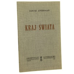 Kraj świata Anderman Janusz [Biblioteka Kultury / 1988]