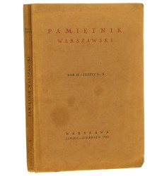 Pamiętnik warszawski Rok II Zeszyt 4-5 Lipiec sierpień 1930