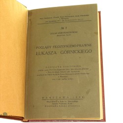 Poglądy filozoficzno-prawne Łukasza Górnickiego Julian Chróściechowski [1938]