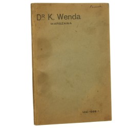 Dr K. Wenda Apteka i Laboratorium Sp. z ogr. odp. Hurtowa sprzedaż chemikalji chemicznie czystych, barwników i surowic [katalog i cennik / Maj 1925]
