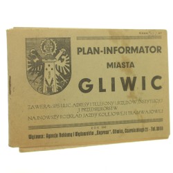 Plan - Informator Miasta Gliwic Wyk. St. Słowik  [1945]
