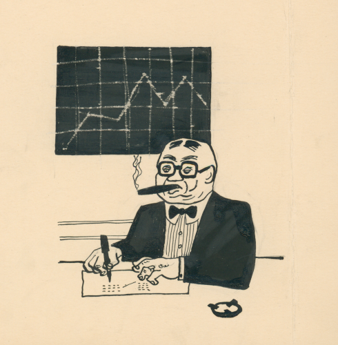 Są już znaki na niebie i ziemi, że Plan H. Greniewski Gospodarka planowa rys. Ignacy Witz Nowiny Literackie R. 1, nr 36 (23 listopada 1947) (1).png