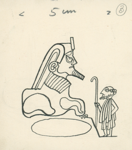 Rysunek do artykułu Czym jest matematyka H. Greniewskiego rys. Ignacy Witz Nowiny Literackie R. 1, nr 3-4 (6 kwietnia 1947) (4).png