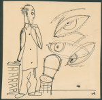 Rysunek do tekstu Temat Wiesława L. Brudzińskiego rys. Ignacy Witz Nowiny Literackie R. 2, nr 26 (27 czerwca 1948) (8).png