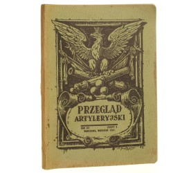 Przegląd Artyleryjski Miesięcznik Zeszyt 9 / 1937