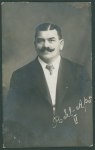 Johann Pohl Zapaśnik [fotografia na papierze pocztówkowym / ca 1920]
