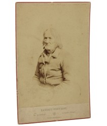 Portret Wojciecha Kopernoga alias Kopernika - rzekomego potomka, krewnego wielkiego astronoma - Mikołaja Kopernika Fotografia na tekturce / albumin [Łódź 1871 D. Zoner] 