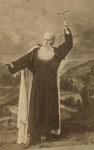 Portret aktora Bolesława Ładnowskiego herbu Ślepowron (1841-1911) w roli Księdza Marka z dramatu Juliusza Słowackiego Fotografia na tekturce / odbitka srebrowożelatynowa [Warszawa ca 1900 M. Push]