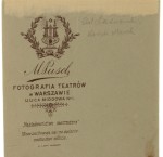 Portret aktora Bolesława Ładnowskiego herbu Ślepowron (1841-1911) w roli Księdza Marka z dramatu Juliusza Słowackiego Fotografia na tekturce / odbitka srebrowożelatynowa [Warszawa ca 1900 M. Push]
