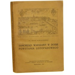 Samorząd Warszawy w dobie powstania listopadowego Adam Moraczewski [1934]