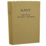 Krytyka władzy sądzenia Kant Immanuel [Biblioteka Klasyków Filozofii / 1964]