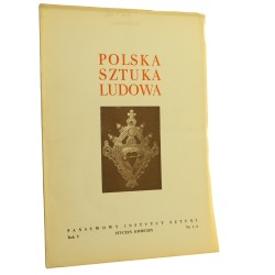 Polska Sztuka Ludowa nr 1-2 1951 [czasopismo] 