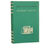 Refleksje i maksymy Goethe Johann Wolfgang [Symposion / 1977]