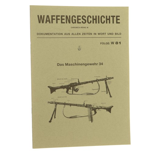 Waffengeschichte [dokumentacja broni] - Dokumentation aus allen zeiten in wort und bild - Das Maschinengewehr 34 Folge W 81