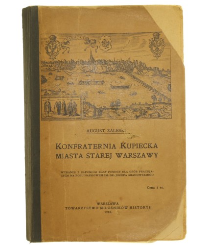 Konfraternia kupiecka miasta Starej Warszawy Zaleski August (1913) (