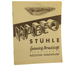 Habeo Stuhle Heinrich Brautlecht Stuhlfabrik Hessisch-Oldendorf [fabryka krzeseł / katalog reklamowy / ca 1937]