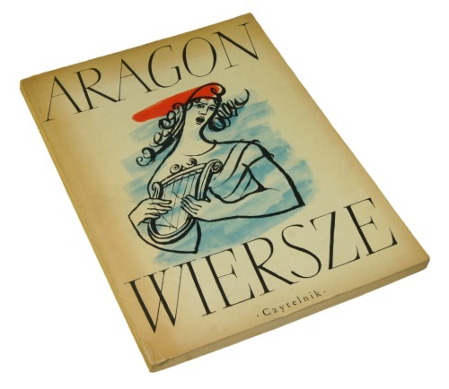 Wiersze Aragon Louis [﻿projekt okładki, Jan Młodożeniec / 1954]