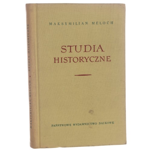 Studia historyczne Maksymilian Meloch [1958]