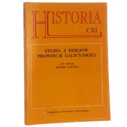 Studia z dziejów prowincji galicyjskiej pod red. Adama Galosa [Acta Universitatis Wratislaviensis / 1993]